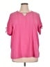 Alfred Dunner Pink Short Sleeve Blouse Size 1X - photo 1