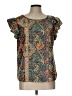 Shein Gold Short Sleeve Blouse Size L - photo 1