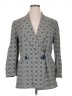 Gai Mattiolo Checkered-gingham Gray Blazer Size 14 - photo 1