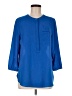 NYDJ 100% Polyester Blue 3/4 Sleeve Blouse Size M - photo 1