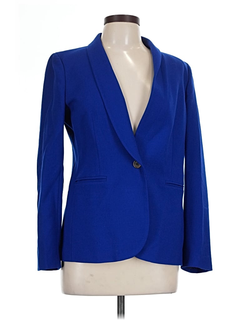 Pre-owned Jcrew Wool Blazer Jacket In Blue