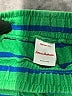 Hanna Andersson 100% Cotton Stripes Green Board Shorts Size 8 - photo 3