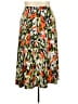 Jones Studio Print Orange Ivory Casual Skirt Size 3X - photo 2