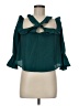 Likely 100% Polyester Teal 3/4 Sleeve Blouse Size M - photo 1