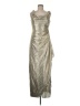 Alex Evenings Metallic Silver Cocktail Dress Size 6 - photo 1