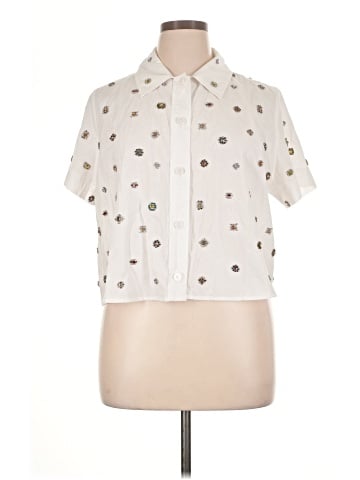 J.Crew Collection Short Sleeve Blouse (view 1)