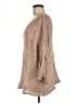She + Sky Metallic Tan Pullover Sweater One size - photo 5