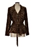 Fashion Bug Animal Print Brown Blazer Size L - photo 1