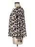Rails 100% Rayon Animal Print Ivory Long Sleeve Blouse Size M - photo 5