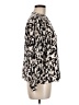 Rails 100% Rayon Animal Print Ivory Long Sleeve Blouse Size M - photo 4