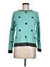 The Limited Outlet Polka Dots Teal Pullover Sweater Size M - photo 1