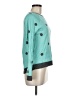 The Limited Outlet Polka Dots Teal Pullover Sweater Size M - photo 4