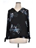 Roz & Ali 100% Polyester Black 3/4 Sleeve Blouse Size XL - photo 1