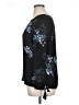 Roz & Ali 100% Polyester Black 3/4 Sleeve Blouse Size XL - photo 5