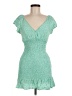 No Boundaries 100% Polyester Tweed Green Cocktail Dress Size M - photo 1