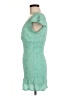 No Boundaries 100% Polyester Tweed Green Cocktail Dress Size M - photo 5