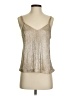 Maurices 100% Polyester Metallic Silver Sleeveless Blouse Size S - photo 1