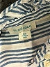 Sundance 100% Cotton Chevron-herringbone Blue 3/4 Sleeve Button-Down Shirt Size XS - photo 7