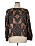 Ann Taylor LOFT 100% Polyester Black Long Sleeve Blouse Size XL - photo 1