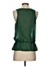 Joe Fresh 100% Polyester Green Sleeveless Blouse Size S - photo 2
