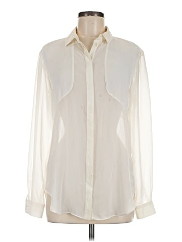 Topshop Long Sleeve Blouse (view 1)