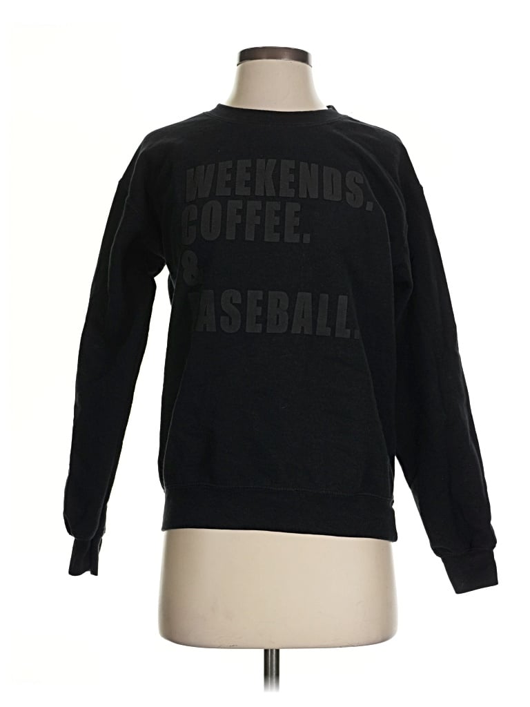 Pre-owned Gildan Sweatshirt In Black