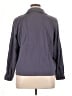 Together Floral Stripes Solid Gray Blue Long Sleeve Blouse Size XL - photo 2