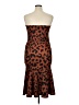 Unbranded Animal Print Brown Cocktail Dress Size XL - photo 2