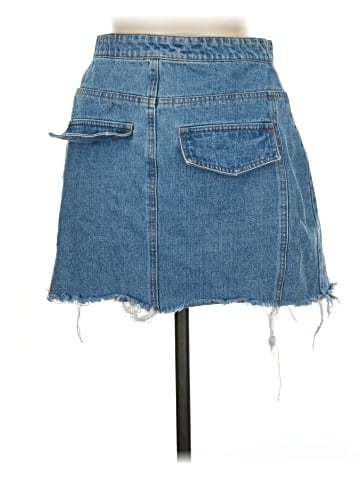 Honey Punch Denim Skirt (view 2)