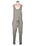 Lou & Grey Solid Gray Jumpsuit Size S - photo 1