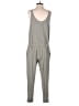 Lou & Grey Solid Gray Jumpsuit Size S - photo 2