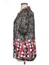 Assorted Brands 100% Polyester Print Silver Short Sleeve Blouse Size XL - photo 5