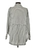 We the Free Stripes Silver 3/4 Sleeve Button-Down Shirt Size XS - photo 2