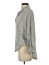 We the Free Stripes Silver 3/4 Sleeve Button-Down Shirt Size XS - photo 5