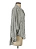 We the Free Stripes Silver 3/4 Sleeve Button-Down Shirt Size XS - photo 4