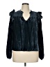 Evereve Blue Long Sleeve Blouse Size XL - photo 1