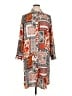 Unbranded 100% Polyester Paisley Orange Casual Dress Size XL - photo 1
