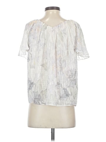 Rebecca Taylor Short Sleeve Silk Top (view 2)