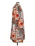Unbranded 100% Polyester Paisley Orange Casual Dress Size XL - photo 4