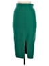 Bebe Solid Green Teal Formal Skirt Size M - photo 2
