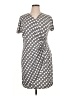 Robbie Bee Polka Dots Gray Casual Dress Size XL (petite) - photo 1