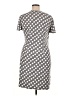 Robbie Bee Polka Dots Gray Casual Dress Size XL (petite) - photo 2