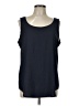 Ann Taylor 100% Polyester Blue Sleeveless Top Size L - photo 1