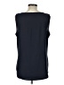 Ann Taylor 100% Polyester Blue Sleeveless Top Size L - photo 2