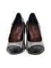 Ros Hommerson Color Block Snake Print Gray Heels Size 5 1/2 - photo 2