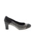 Ros Hommerson Color Block Snake Print Gray Heels Size 5 1/2 - photo 1