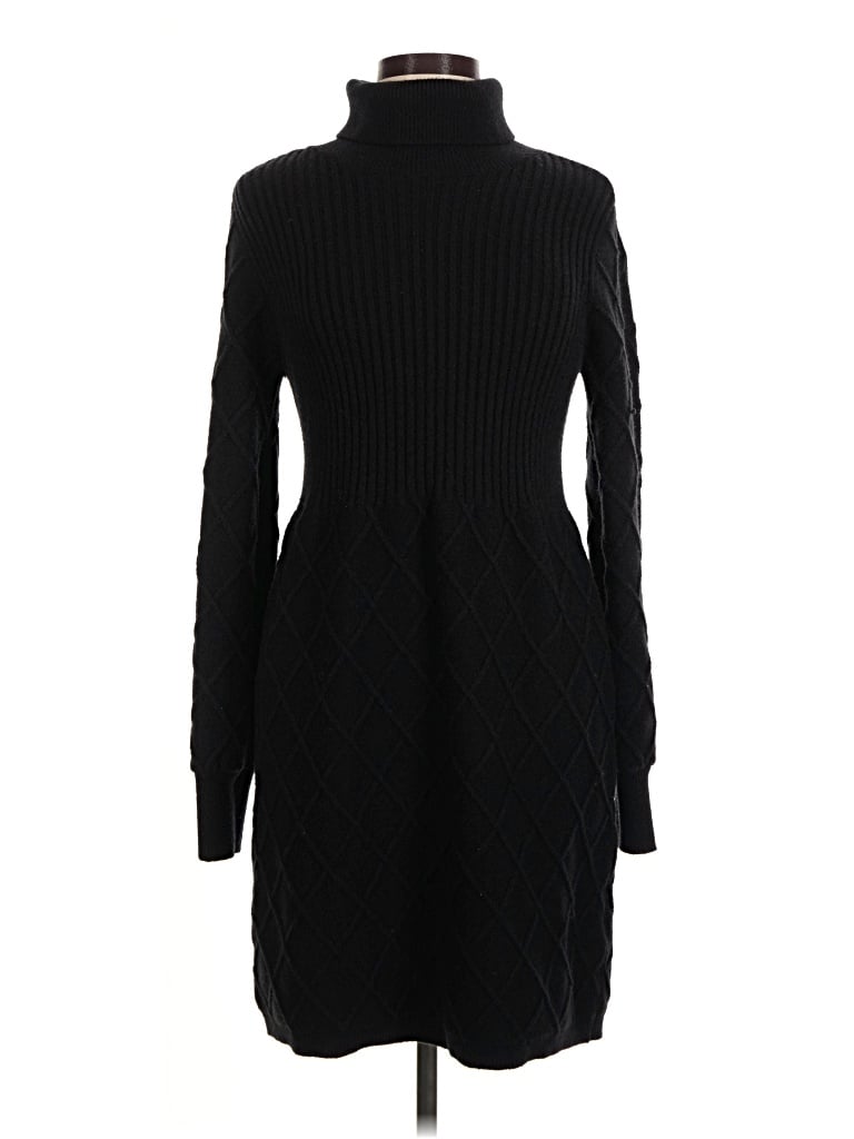 Pre-owned Esqualo Casual Dress In Black