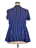 Torrid 100% Polyester Blue Short Sleeve Blouse Size 2X Plus (2) - photo 2