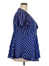 Torrid 100% Polyester Blue Short Sleeve Blouse Size 2X Plus (2) - photo 4