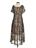 Taylor 100% Polyester Paisley Blue Cocktail Dress Size 2 - photo 2